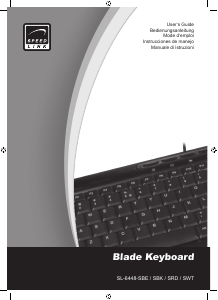 Manuale Speedlink SL-6448 Blade Tastiera