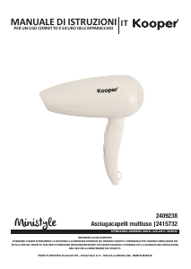 Manuale Kooper 2409238 Asciugacapelli