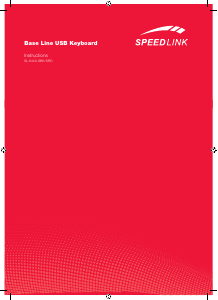 Manual de uso Speedlink SL-6449 Base Line Teclado