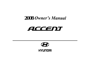 Handleiding Hyundai Accent (2008)