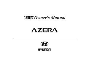 Manual Hyundai Azera (2007)