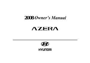 Handleiding Hyundai Azera (2008)