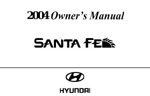 Handleiding Hyundai Santa Fe (2004)