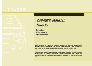 Manual Hyundai Santa Fe (2011)