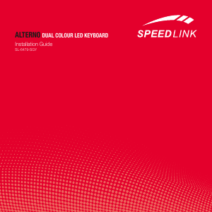 Handleiding Speedlink SL-6479 Alterno Toetsenbord