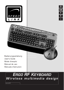 Manuale Speedlink SL-6491 Ergo RF Tastiera