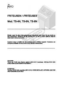 Mode d’emploi Fero H9400 TS-4N Friteuse