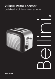 Manual Bellini BTT200B Toaster