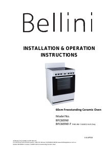 Manual Bellini BFC609W Range