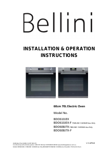 Handleiding Bellini BDO610JEX Oven