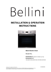 Handleiding Bellini BOM609CX-F Oven