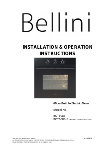 Handleiding Bellini BOT608B-F Oven