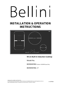 Manual Bellini BDI904SFBG Hob