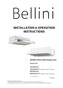 Manual Bellini BRA903SLX-F Cooker Hood