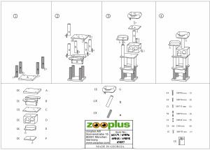 说明书 ZooplusLa Digue II猫爬架