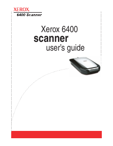 Handleiding Xerox 6400 Scanner