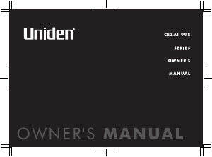 Manual Uniden CEZAI 998 Wireless Phone