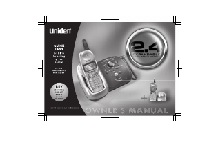 Manual Uniden DCT 648 Wireless Phone