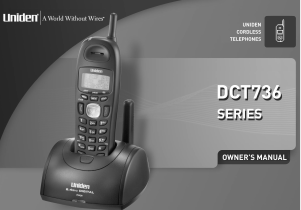 Manual Uniden DCT 736 Wireless Phone