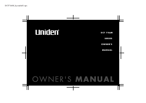 Handleiding Uniden DCT 746M Draadloze telefoon
