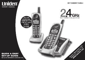 Manual Uniden DCT 5260 Wireless Phone