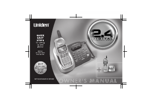 Manual Uniden DCT 6465 Wireless Phone