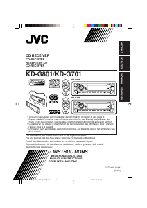 Manual JVC KD-G701 Car Radio