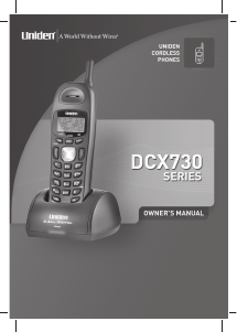 Manual Uniden DCX 730 Wireless Phone