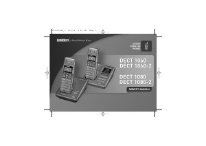 Manual Uniden DECT 1080-2 Wireless Phone