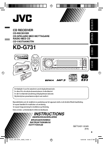 Brugsanvisning JVC KD-G731 Bilradio