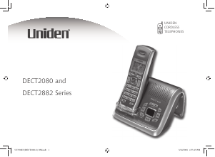 Manual Uniden DECT 2080 Wireless Phone