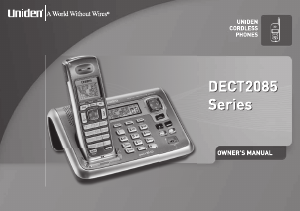 Manual Uniden DECT 2085 Wireless Phone