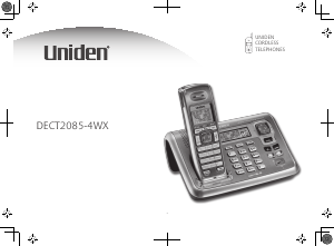 Manual Uniden DECT 2085-4WX Wireless Phone