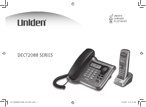 Manual Uniden DECT 2088 Wireless Phone