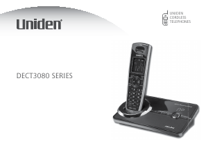 Manual Uniden DECT 3080 Wireless Phone