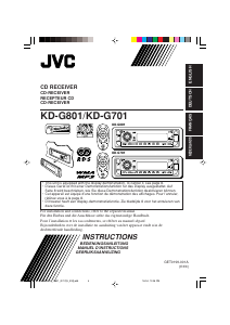 Handleiding JVC KD-G801 Autoradio