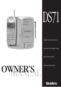 Manual Uniden DS 71 Wireless Phone