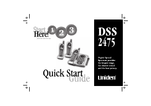 Manual Uniden DSS 2475 Wireless Phone