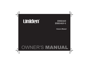 Manual Uniden DSS 3415 Wireless Phone