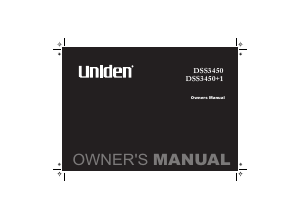 Manual Uniden DSS 3450 Wireless Phone