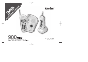 Manual Uniden DXAI 388-2 Wireless Phone