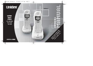 Manual Uniden DXI 986-2 Wireless Phone