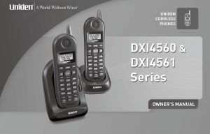 Manual Uniden DXI 4560 Wireless Phone