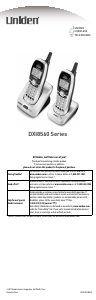 Manual Uniden DXI 8560 Wireless Phone