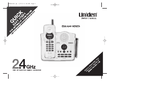 Manual Uniden EXA 3245 Wireless Phone