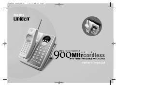 Manual Uniden EXA 3955 Wireless Phone