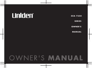 Manual Uniden EXA 7250 Wireless Phone