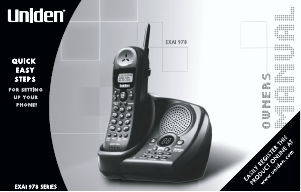 Handleiding Uniden EXAI 978 Draadloze telefoon