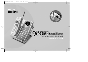 Manual Uniden EXAI 3985 Wireless Phone