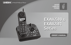 Manual Uniden EXAI 4581 Wireless Phone